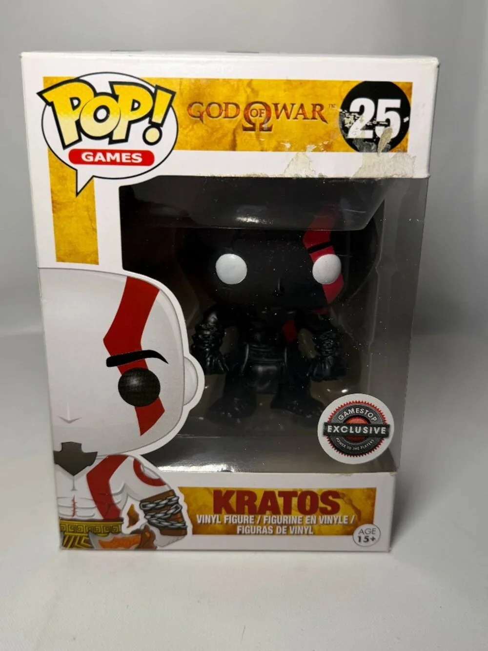 Funko Pop! Games God of War #25 Kratos Vinyl Figure Gamestop Exclusive Black GUC